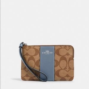 COPY - Coach Wristlet in Colorblock Signature Canvas